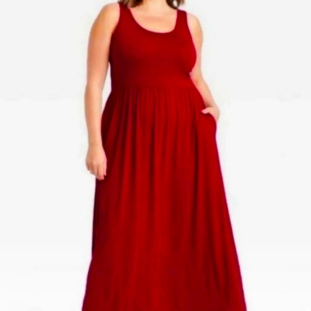 Women's new Ava & Viv red dress size 4XL